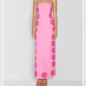 Filipa Embroidered Maxi Dress In Floss